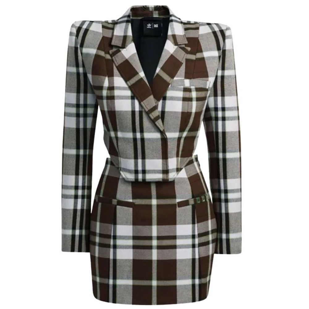 NWT Adidas Ivy Park Plaid Dress